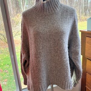 Madewell Gray Turtleneck Sweater